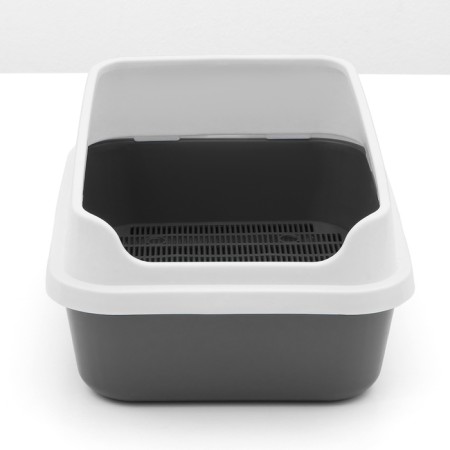 Sima luxe toilet with a grid and an side 30 x 39 x 19 cm, gray-2