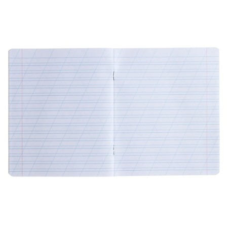 Notebook 12 sheets in the slanting line "Unicorn", cover coated cardboard, foil embossing, mix-1