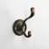 Hook furniture tundra TKD019, two -rod, bronze color