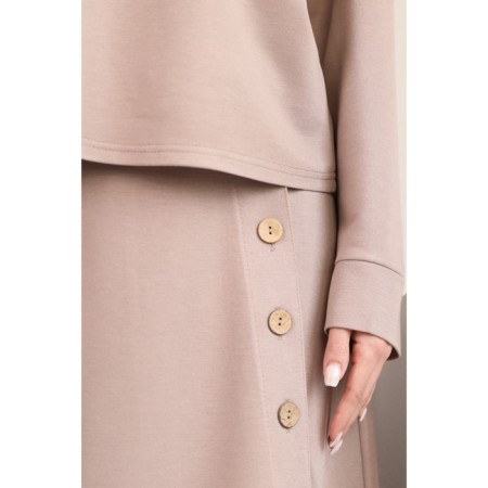 Female suit, size 54, beige color-1