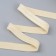 Oblique bike, elastic, 15 mm × 50 ± 1 m, beige color