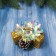 Summary for one candle "Festive mood" 10.5x10.5 cm, gold