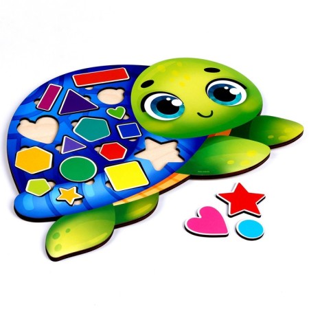 Developing toy "Learning forms and colors with a turtle"-2