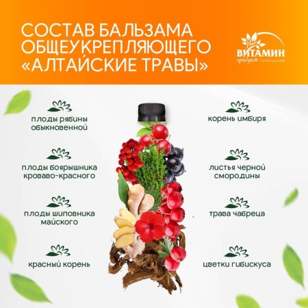 Balm Altai herbs are general strengthening, 250 ml-1