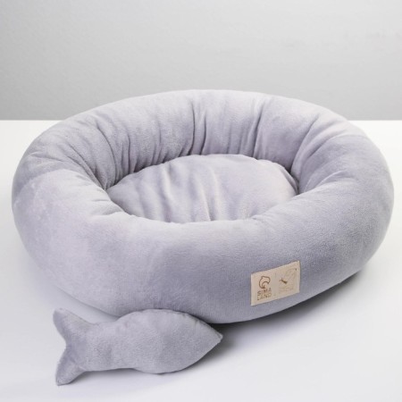 A bed with a fish, 45x35x11 cm, gray-1