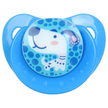 A dummy with a holder, orthodontic, from 0 months, in a container, species mix-9