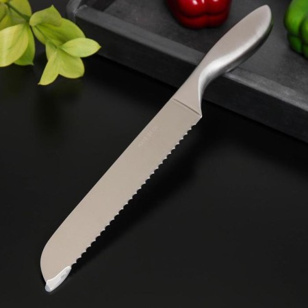Salomon share knife for bread, blade length 20 cm, silver color-3