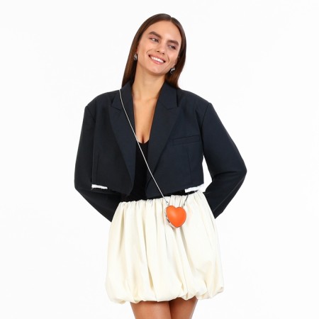 Female bag on a magnet, orange color-11