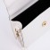 Bag's bag with lightning, long belt, white color
