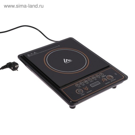 Electric tile Luazon LIP-001, induction, 1 burner, 2100 watts, black-5