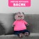Soft toy "Basik in jeans and raspberry t -shirt", 30 cm