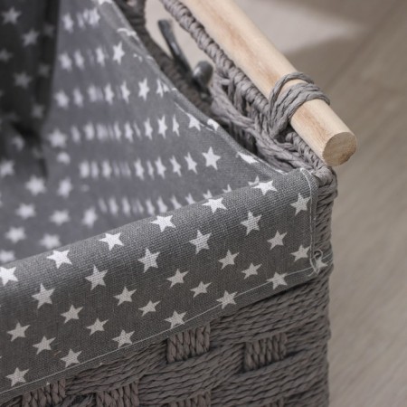 Basket for storage laid handmade DOLAND, 41 × 30 × 20 cm, color mix-2