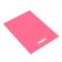 Polyethylene package with a cut handle, pink 30-40 cm, 30 μm