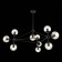 Ceiling EVOLUCE lamp. Sle154903-10. Lacotta. 10x40 watts, E27, 100x100x120 cm, black color