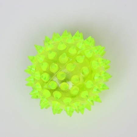The glowing ball for dogs is medium, tpr, 5.5 cm, yellow-1