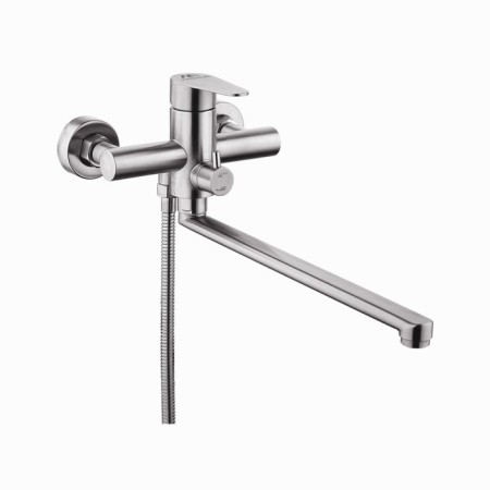 Fashun A52215 bath mixer, one -leaf, pour 322 mm, with shower, satin