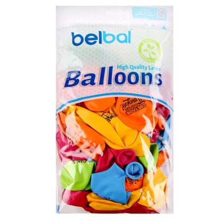 Latex ball 14 “Motivating”, pastel, set of 50 pcs.-1