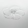 Ceiling chandelier Citilux "Dzhemini" CL229251E, 60x60x13 cm, 5x12W, LED, Gray color.