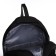 Youth backpack from textiles, 2 departments, 3 pockets, black color