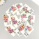 Cardboard "Flowers 13" set 10 pcs (5 types) 4x6 cm