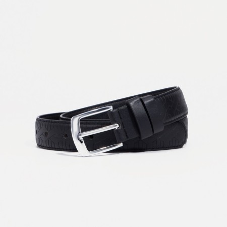 Building belt, width 3 cm, screw, metal buckle, black color