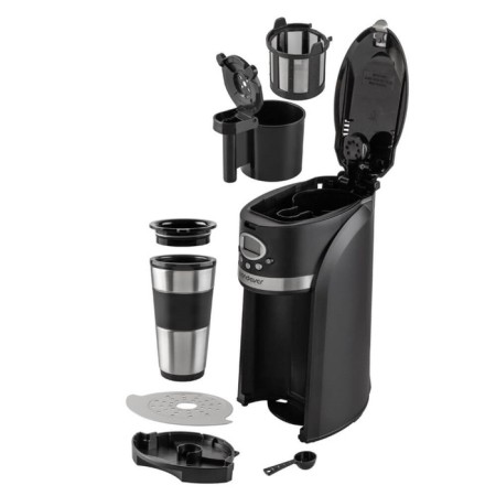 Coffee machine Endever Costa-1043, drip, 800 watts, 0.42 l, dark gray-3