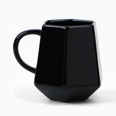 Ceramic mug “Dream”, 300 ml, black color-2