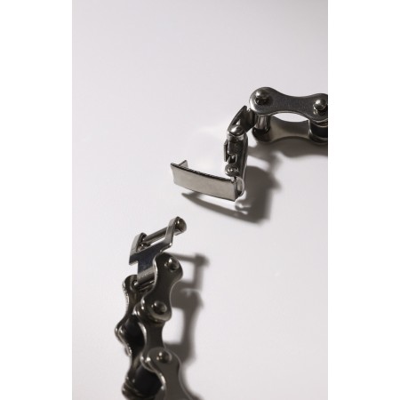 Bracelet male "Atlant" shackles, color silver, 22 cm-1