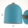 Bra 1667/1bl E27 40W Blue 18x13x16 cm