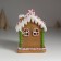 Souvenir Polystone Light "Gingerbread House with a Christmas tree, gingerbread and candy" 12.5x9.5x17 cm