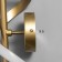 Sconces "curl" Led 3000k gold 40x12x12cm