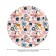 Table tablecloth "Tropical sketches", round, oxford, elastic band, size 120x120 cm, diameter 75-100 cm