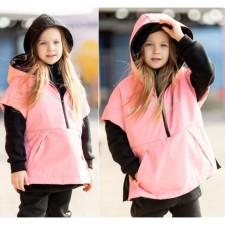 Vest for girls, height 134 cm, salmon color