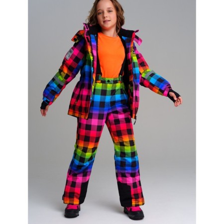 Winter set for the girl PlayTode: jacket and trousers, height 128 cm-1