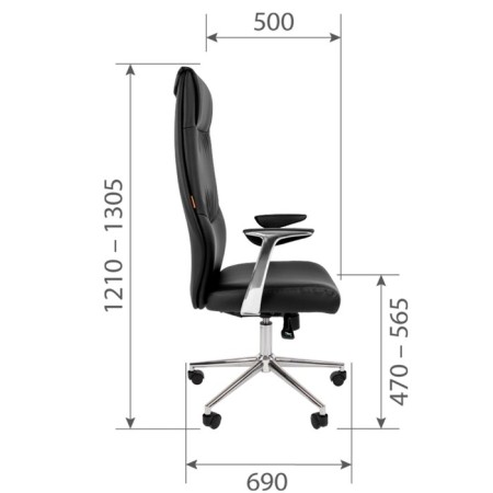 Chair of Chairman Vista EcoPremium Black-4
