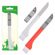 Mushroom picnic knife with brush, color mix