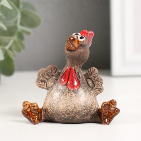 Souvenir Ceramics "Cockerel sits" 4x6.4x6.8 cm