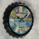 Wall clock, series: interior, "bottle cover", smooth move, d = 30 cm