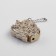 Gas lighter for smoking "Eagle on the shield", Piezo, 4.5 x 5.5 cm, gold