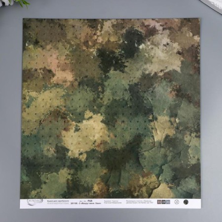 Mr.Painter scrapbooking paper "around me khaki 3" 30.5x30.5 cm, 190 g/m2-1