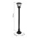 Lamp Garden Era E27, IP44, 40W, 177x187x1120 mm, black