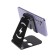 Luazon phone stand, adjustable height, silicone inserts, black