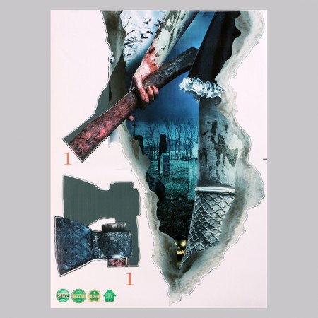 Stick 3D interior horror 55*40cm