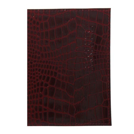 Cover for passport, burgundy color