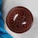 PIALA RISTAN CIRAMICA "Patterns", 11.5 cm, large, brown