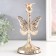 Summary metal per 1 candle "openwork butterfly" d-2.5 cm gold 11x11x20.5 cm