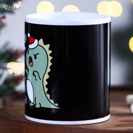 Ceramic mug "NG", 320 ml, black color-2