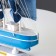 The ship souvenir average "Alida", Blue sides with strip, Blue sails, 32x31.5x5.5 cm
