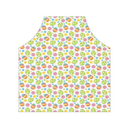 Apron kitchen with a photo print "Eggs on Easter", adjustable, size OS-2