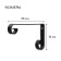 Kashpo Kashpo, forged, 23 cm, metal, black